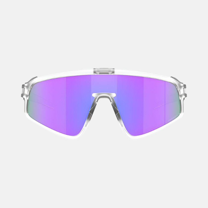 Oakley Latch Panel Matte Clear/Prizm Violet Mirror Lenses – Gambol Oakley Latch Panel Matte Clear/Prizm Violet Mirror Lenses – Gambol
