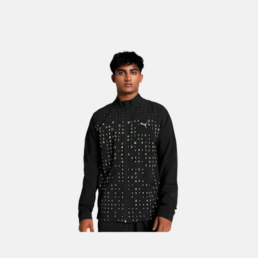 Puma x one8 Slim Fit Men s Training Woven Jacket Black Gambol