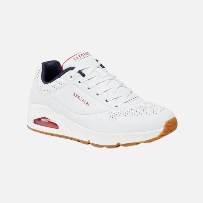Skechers Uno Stand On Air Men's Lifestyle Shoes -White/Navy/Red