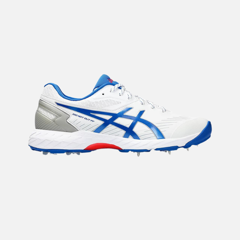 Asics 350 NOT OUT FF Mens Cricket Shoes White Tuna Blue Gambol