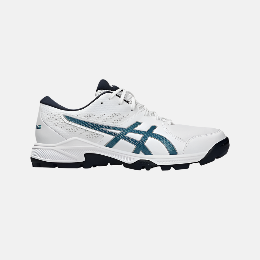 Asics GEL-PEAKE 2 Unisex Cricket Shoes -White/Atlantis Blue – Gambol