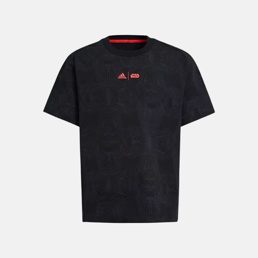 Adidas Star Wars Z.N.E. Kids Unisex T shirt 7 16year Black Grey Fiv Gambol