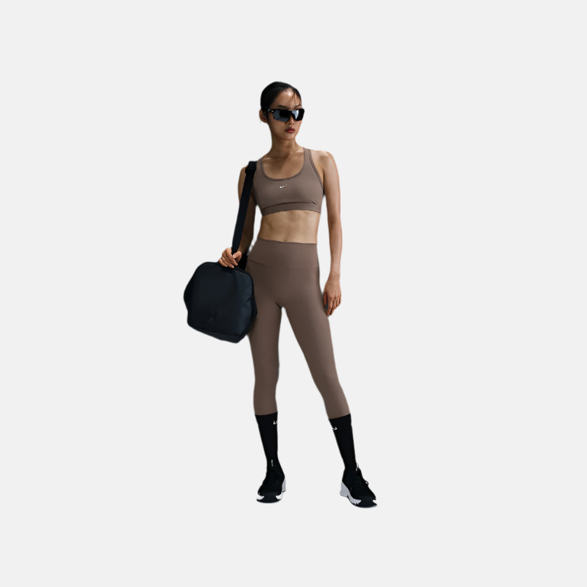 Nike One Seamless Front High-Waisted Full-Length Women's Leggings -Mink  Brown/Black