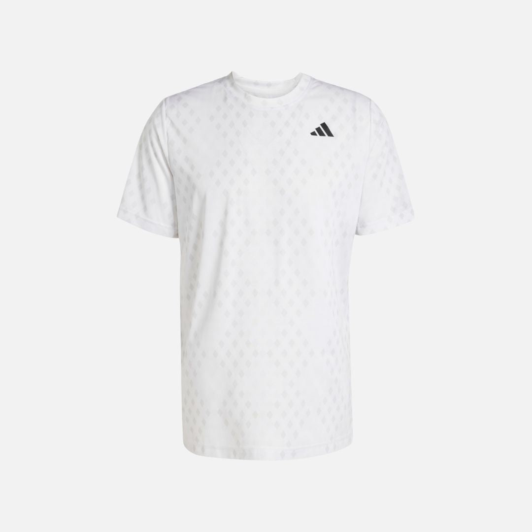 Adidas Club Tennis Climacool Graphic Tee White Dash Grey