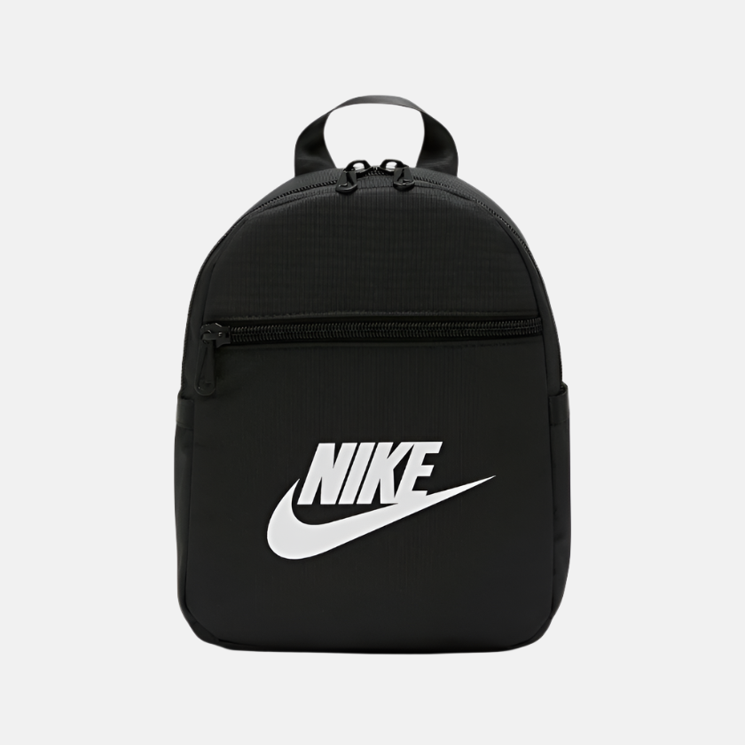 nike backpack black with white swoosh Nike Sportswear Futura 365 Women's Mini Backpack 6L -Black/Black/White – Gambol