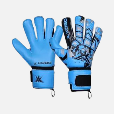 Kobo GKG-15 Football Goal Keeper Gloves Adult -Blue/Grey
