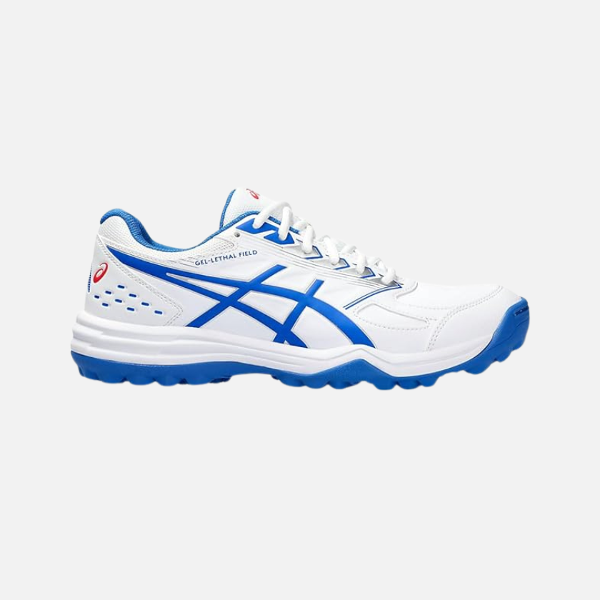 Asics Gel-Lethal Field Men's Cricket Shoes -White/Tuna Blue