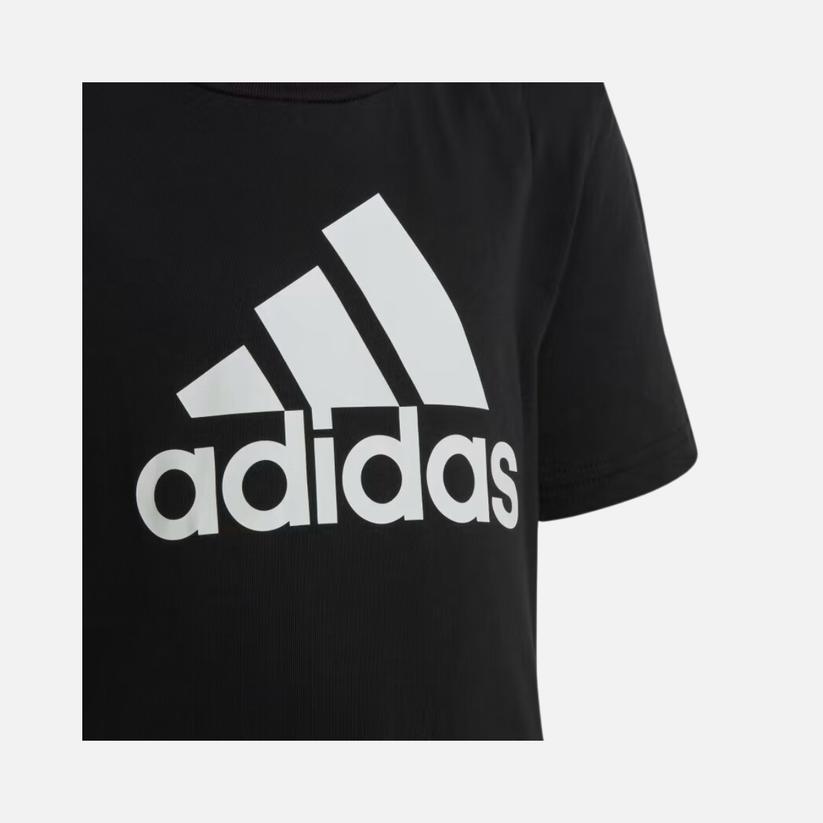Adidas Essentials Logo Kids Unisex T-shirt (3-8 Years) -Black/White