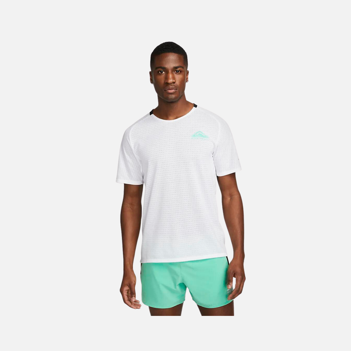 Nike green running top online