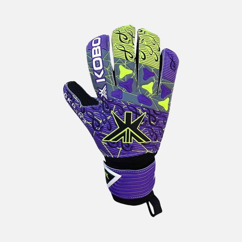 Kobo GKG-03 Football Goal Keeper Gloves Adult -Purple/Green