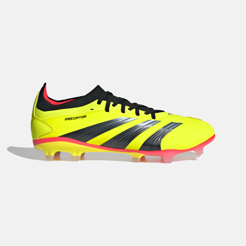 Adidas Predator 24 Pro Firm Ground Football Shoes -Team Solar Yellow 2/Core  Black/Solar Red