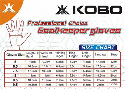 Kobo GKG-06 Football Goal Keeper Gloves Adult -Red