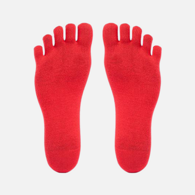 Vibram Five Fingers Socks No Show 1pair (Red)