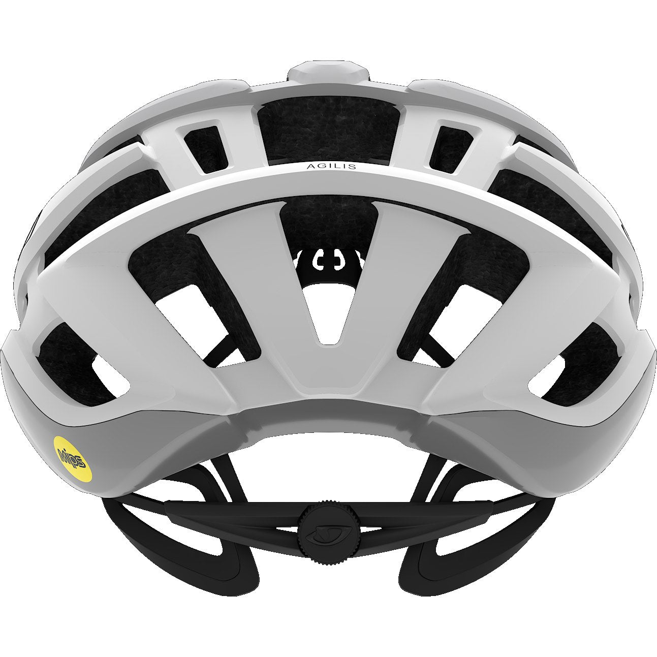 Rear View of Giro Agilis MIPS Cycling Helmet (S,M,L) - Matte White