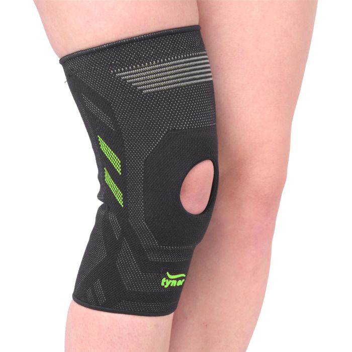 Tynor High Performance Knee Cap Air Pro Open Patella -Green/Black