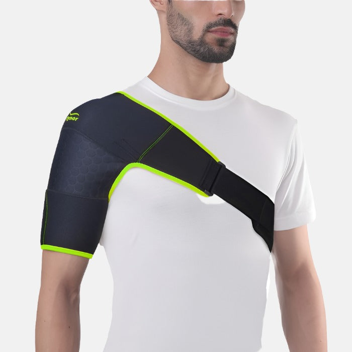 Tynor Shoulder Support Double Lock Neo -Green/Orange