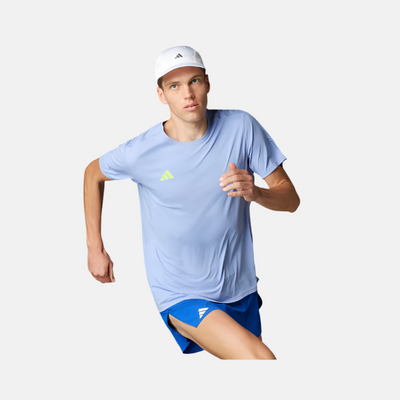 Adidas Adizero Essentials Men's Running T-shirt -Blue Spark