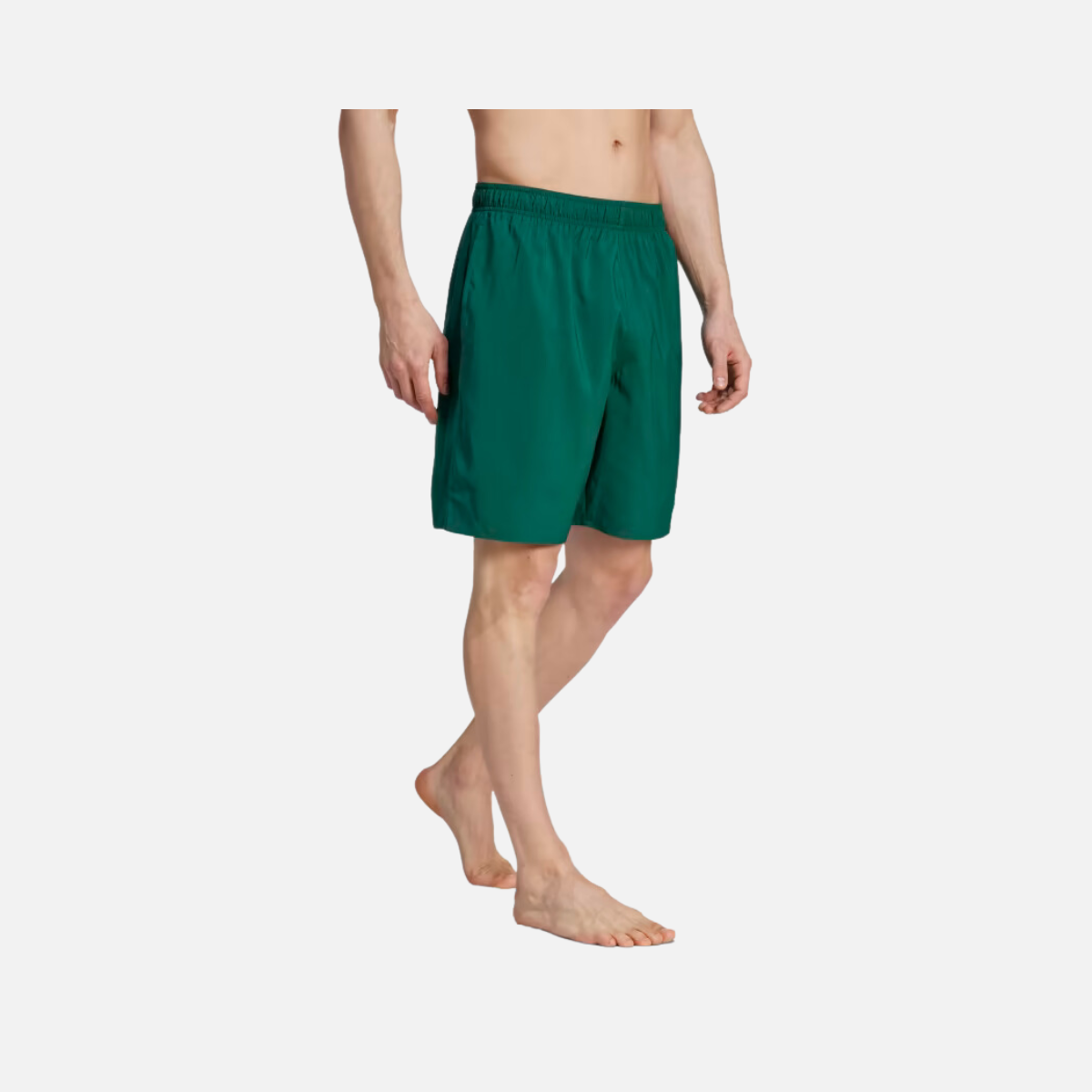 Adidas Solid CLX Classic Men's Swim Short -Collegiate Green/Black