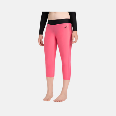 Speedo Recycled Endura Brite Active Girl's Capri - Fadango Pink/Black