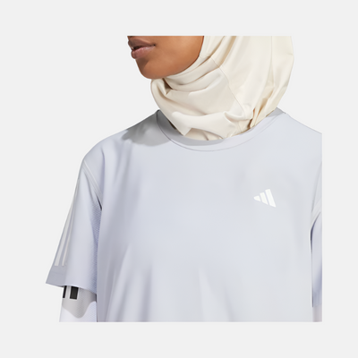 Adidas Own The Run Women's Running T-shirt -Halo Silver