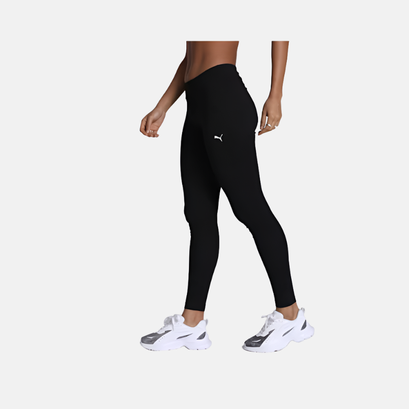 Puma Logo Women's Leggings -Black/CAT