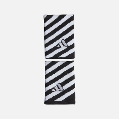 Adidas Tennis Striped Wristband -Black/White