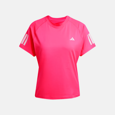 Adidas Club 3-Stripes Climacool Women's Tennis T-shirt -Lucid Pink