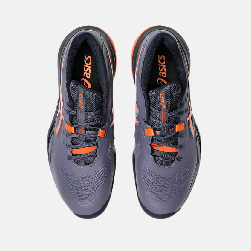 Asics GEL-RESOLUTION X Men's Tennis Shoes -Greyish Purple/Nova Orange