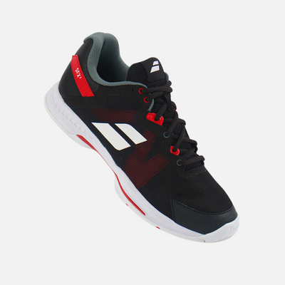 Babolat SFX3 All Court Men's Tennis Shoes -Black/Poppy Red