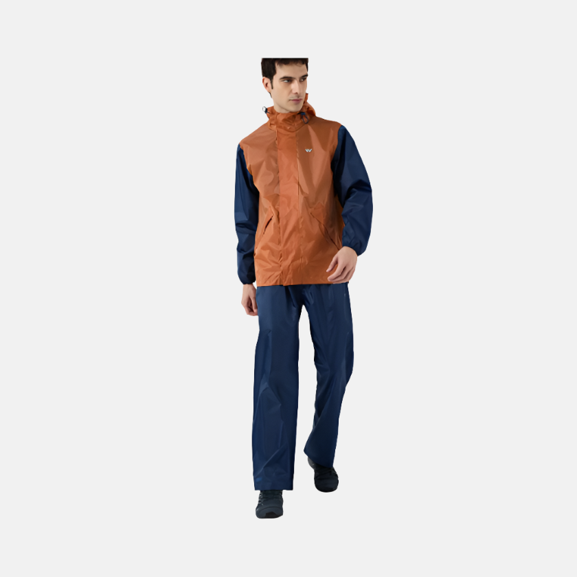 Wildcraft Rain Cheater Men's Suit -Orange Navy