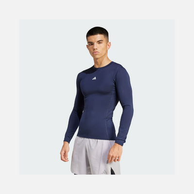 Adidas Techfit Compression Men's Training Long Sleeve T-shirt -Legend Ink