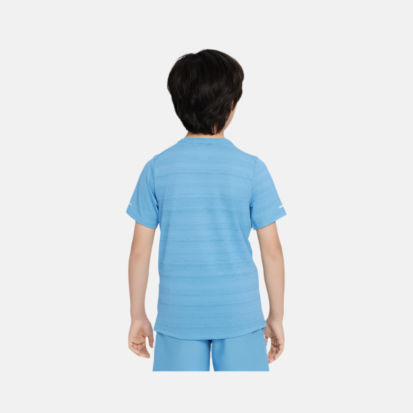 Nike Dri-FIT Miler Older Kids Boy Training Top -Blue Beyond