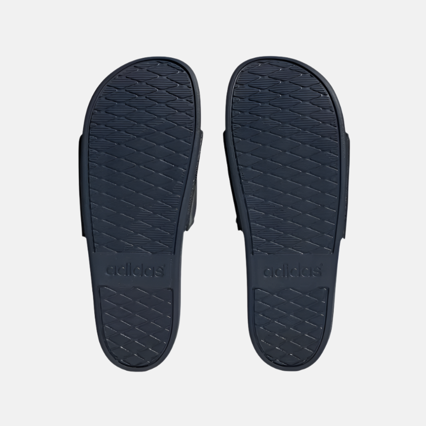 Adidas Adilette Comfort Unisex Slides -Shadow Navy/Cloud White/Shadow Navy