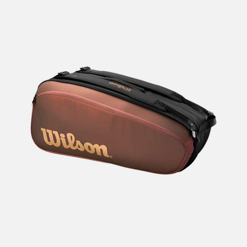 Wilson Pro Staff V14 Super Tour 9 Pack Tennis Racquet Bag -Bronze