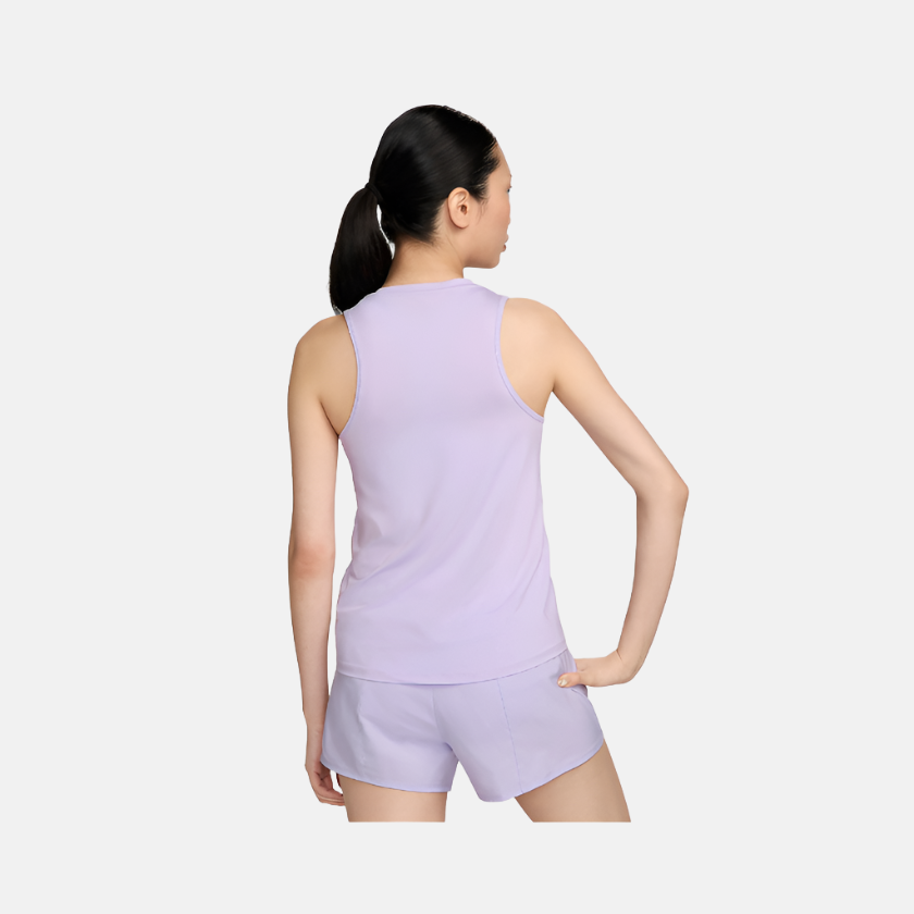 Nike One Classic Women's Dri-FIT Tank Top -Lilac Bloom/Black