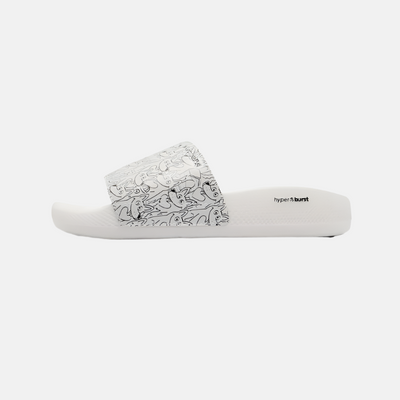 Skechers Hyper-Slide Puppy Love Women's Slide -White/Black