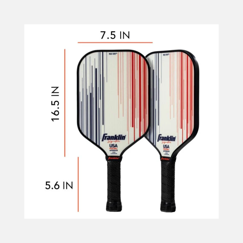 Franklin Signature Pickle Paddle 16MM -White/Black/Black/Gold