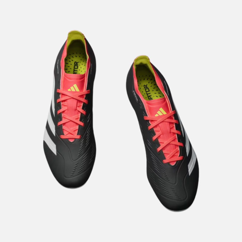Adidas Predator League L Unisex Football Ground Shoes -Core Black/Cloud White/Solar Red