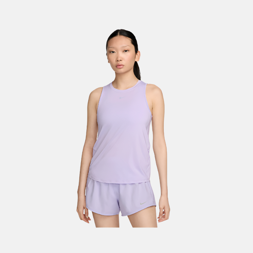 Nike One Classic Women's Dri-FIT Tank Top -Lilac Bloom/Black