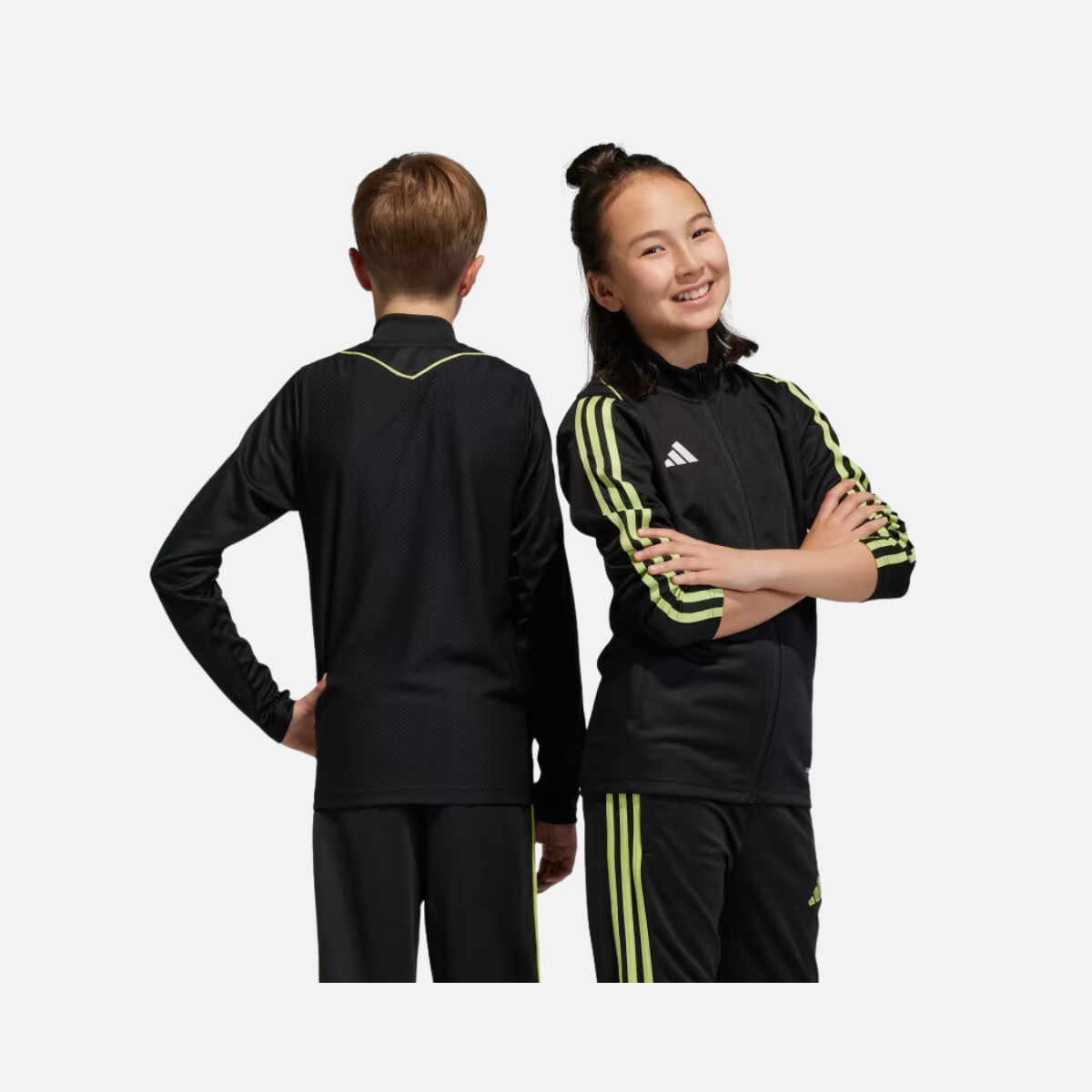 Adidas Tiro 23 League Kids Unisex Training Jacket (7-16 Years) -Black / Pulse Lime