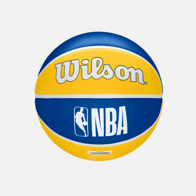 Wilson NBA Team Tribute Golden State Warriors Basketball Size 7 -Yellow/Blue