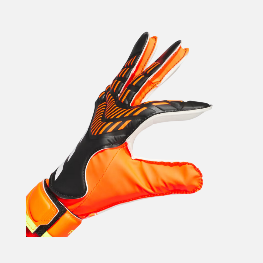 Adidas Predator Training Football Goal Keeper Gloves -Black/Solar Red/Solar Yellow