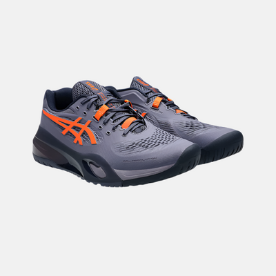 Asics GEL-RESOLUTION X Men's Tennis Shoes -Greyish Purple/Nova Orange