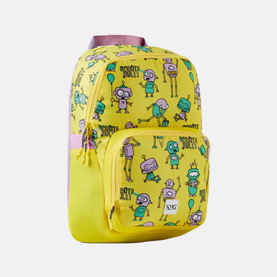 Wildcraft Wiki Champ 1 Backpack 11 L -Yellow Robot/Ocean Red