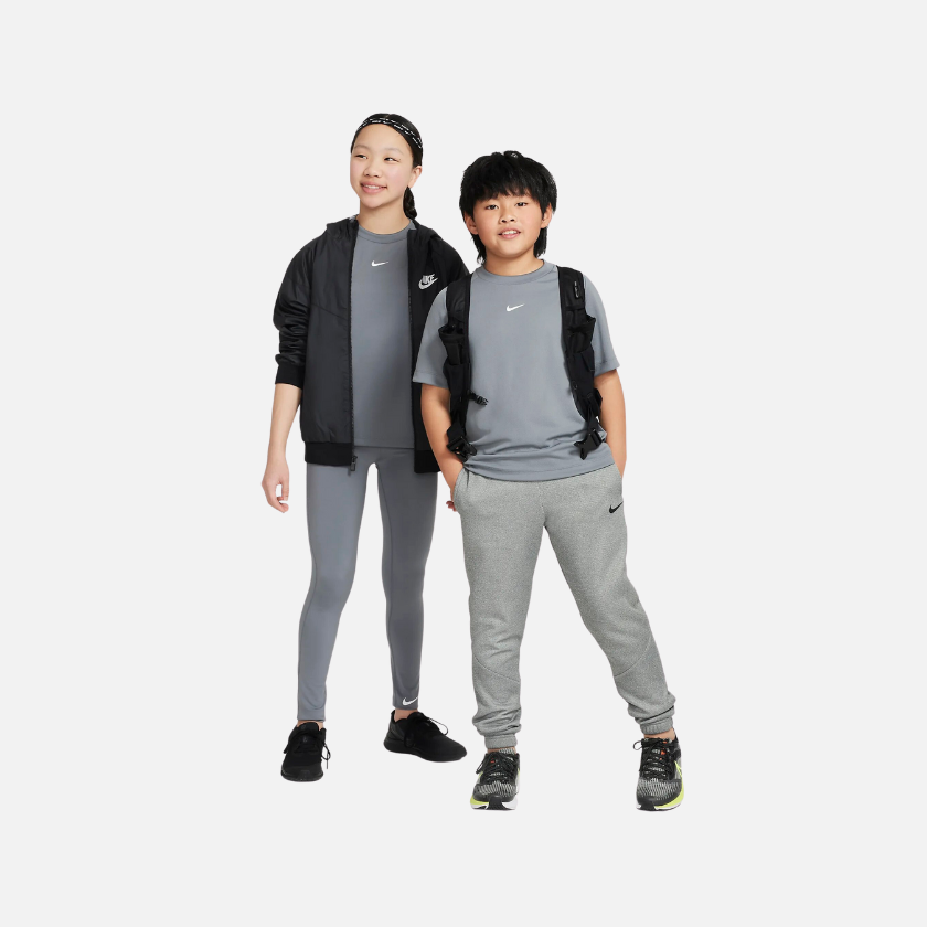 Nike Multi Big Kids' (Boys') Dri-FIT Training Top -Smoke Grey/White
