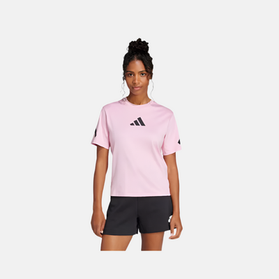 Adidas Z.N.E. Women's Lifestyle T-shirt -True Pink