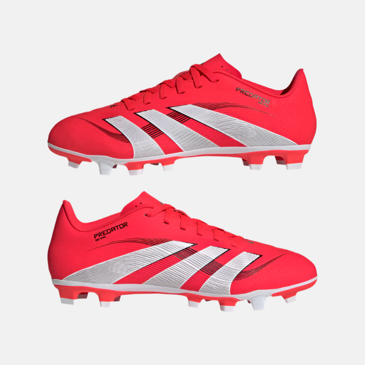 Adidas Predator Club Firm Multi-Ground Men's Football Shoes -Lucid  Red/Cloud White/Core Black