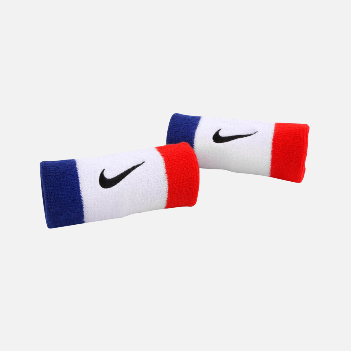 Nike Swoosh Double Wide Unisex Wristband -Blue/White/Red