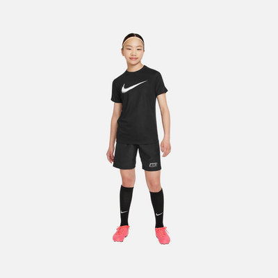 Nike Trophy23 Older Kids' Dri-FIT Short-Sleeve Top -Black/White