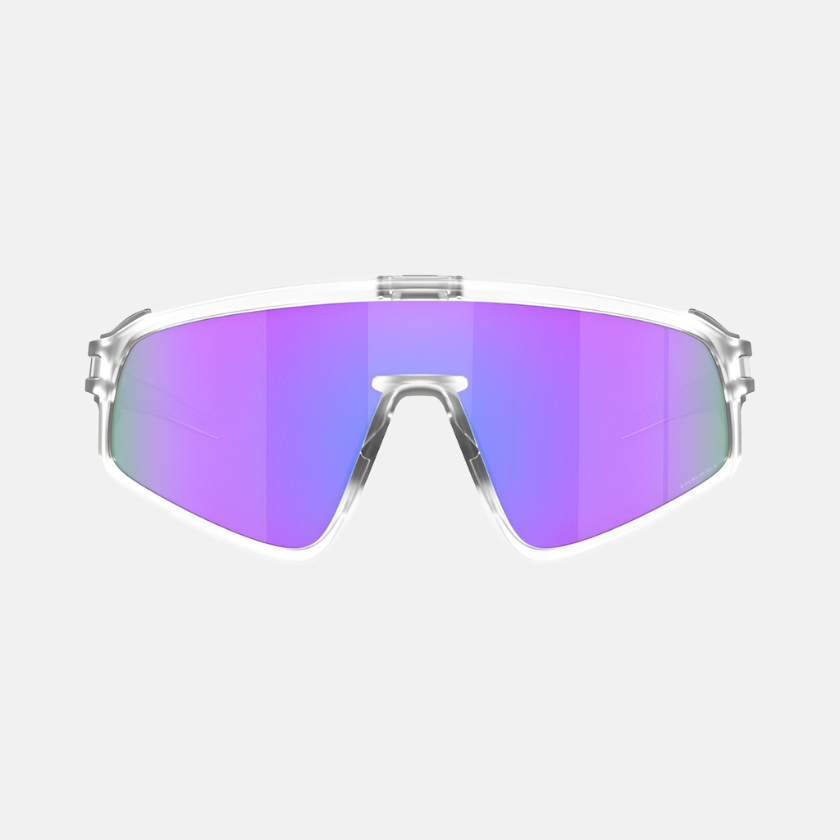 Oakley Latch Panel Matte Clear/Prizm Violet Mirror Lenses